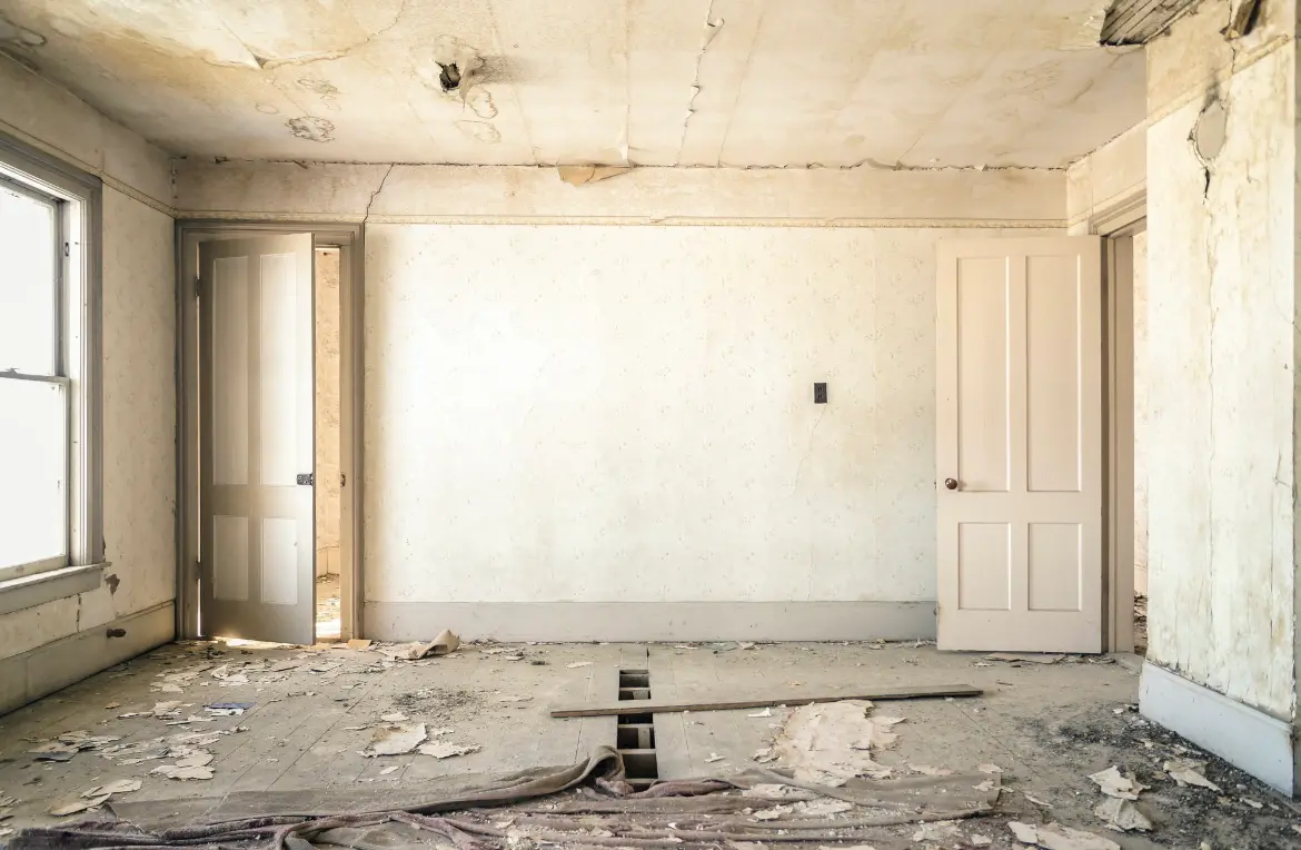 Waste disposal crew managing a cleanout project in West Monroe