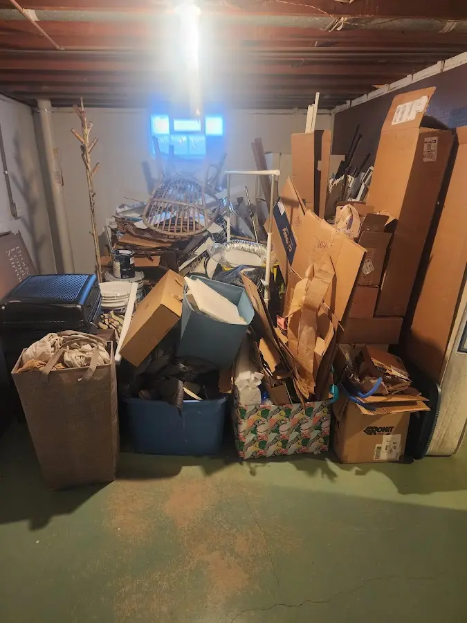 Roll-off dumpster container at job site for Construction Dumpster Rental in West Monroe